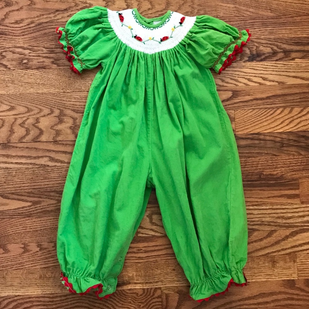 Lady bug one piece jumper